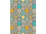 Alfombra Vinilica  Q-Carpet Zannone Moltic Color Verde Acqua